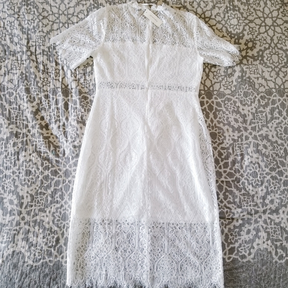 Francesca's | NWT Ivory Lace Midi Dress - Picture 6 of 10